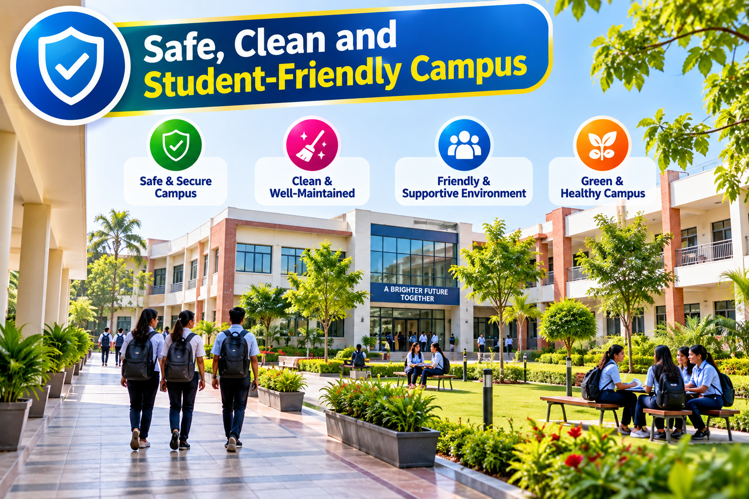 Safe, Clean and Student-Friendly Campus